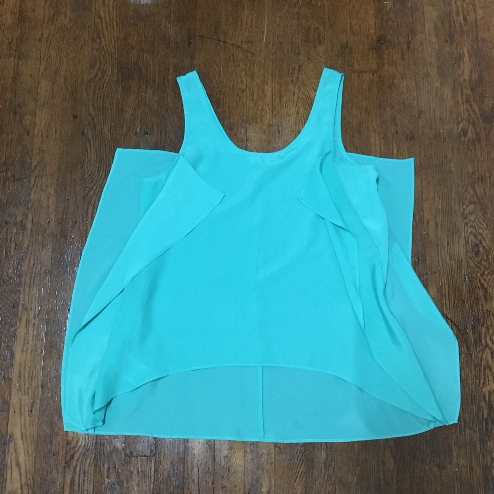Bcbgeneration High Low Mint Green Sleeveless Top - image 3